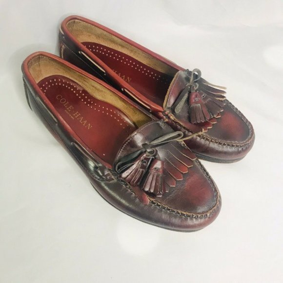 Cole Haan Mens Loafers Brown Leather Slip On main image 7